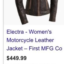 Electra Woman’s Leather Jacket