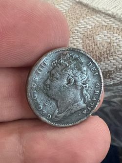 An old British coin ( King George IV) 1825