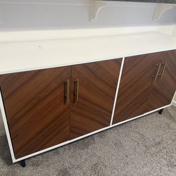 Walker-Edison-Furniture-Company-Hampton-58-in-Solid-White-and-Teak-Bookmatch-Buffet-Stand-HDU58HPBMWHT/(contact info removed)69