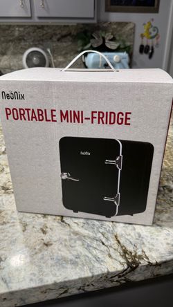 NeoNix, Black, And, Silver, Portable, Mini, Fridge, BRAND, NEW