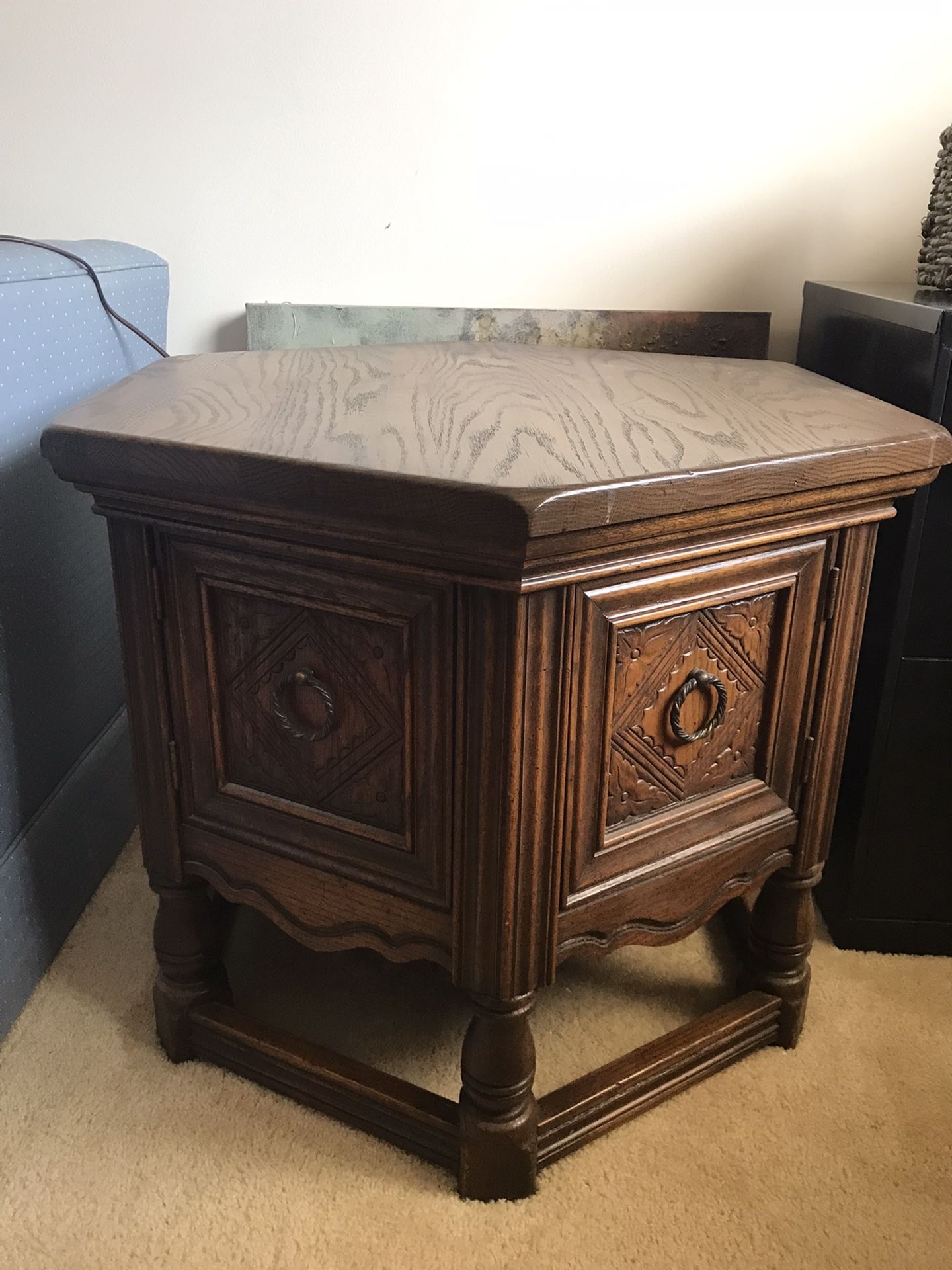 Wood End Table