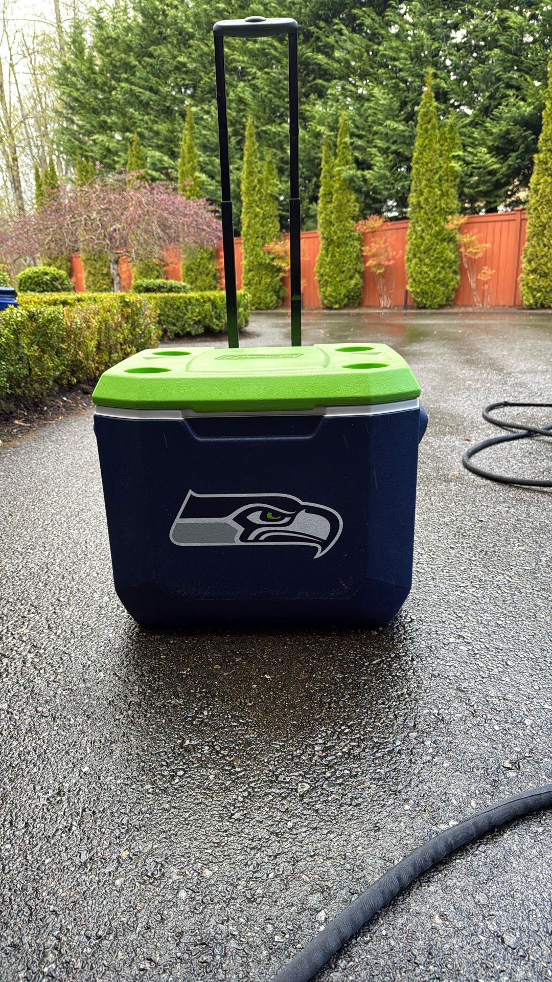Seahawks Coleman 60 Qt. Wheeled Cooler