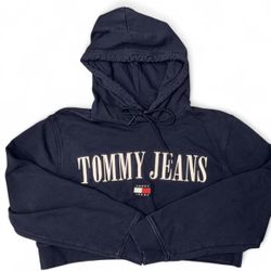 Vintage Y2K Navy Tommy Hilfiger cropped hoodie Excellent Condition  Size XL   If you have any questions about sizing or shipping pls feel free to reac