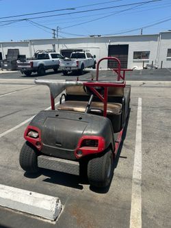 Black Yamaha G16 Utility Flatbed Golf Cart