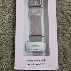 Kate Spade 20mm Apple Watch Band - Glitter Pink (Not Used)