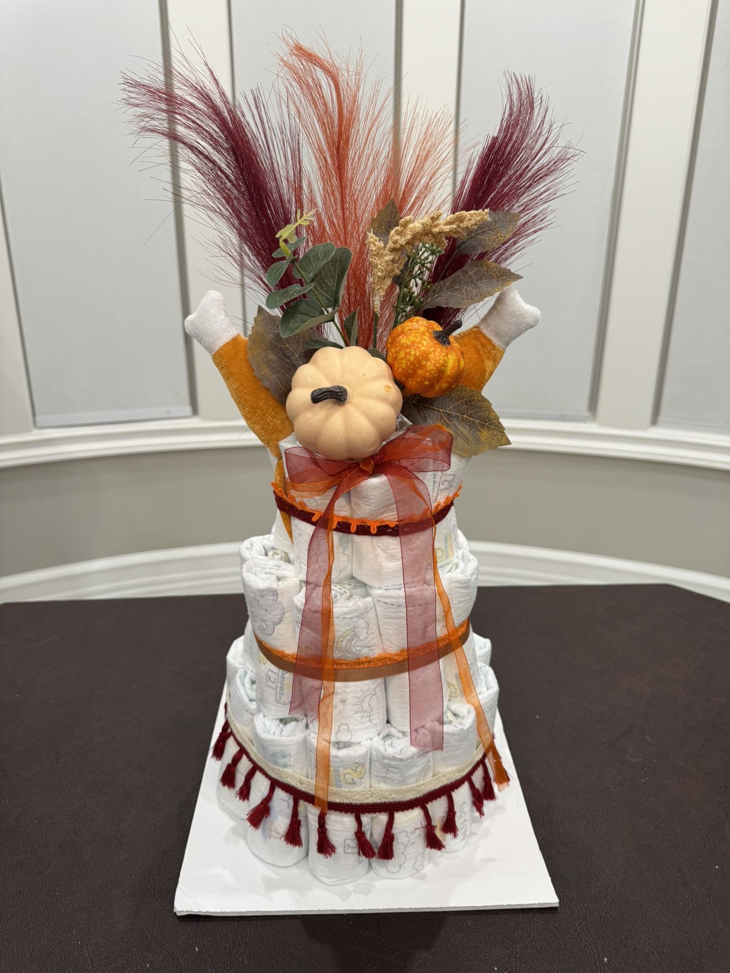 Fall Diaper Cake
