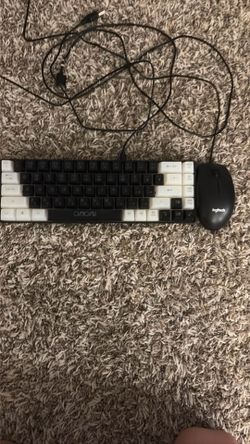 RGB light keyboard and mouse