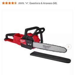 Milwaukee M18 FUEL 16 in. 18V Lithium-lon Brushless Battery Chainsaw (Tool-Only)$245