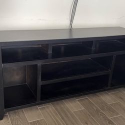 Black Wood TV Stand Media Console