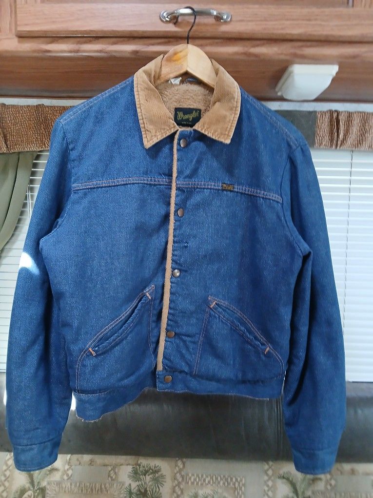 Vintage Wrangler Denim Sherpa Jacket