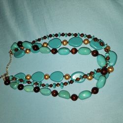 Turquoise Blue Necklace 