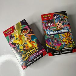Ascended Heroes and Chaos Rising Booster Bundles