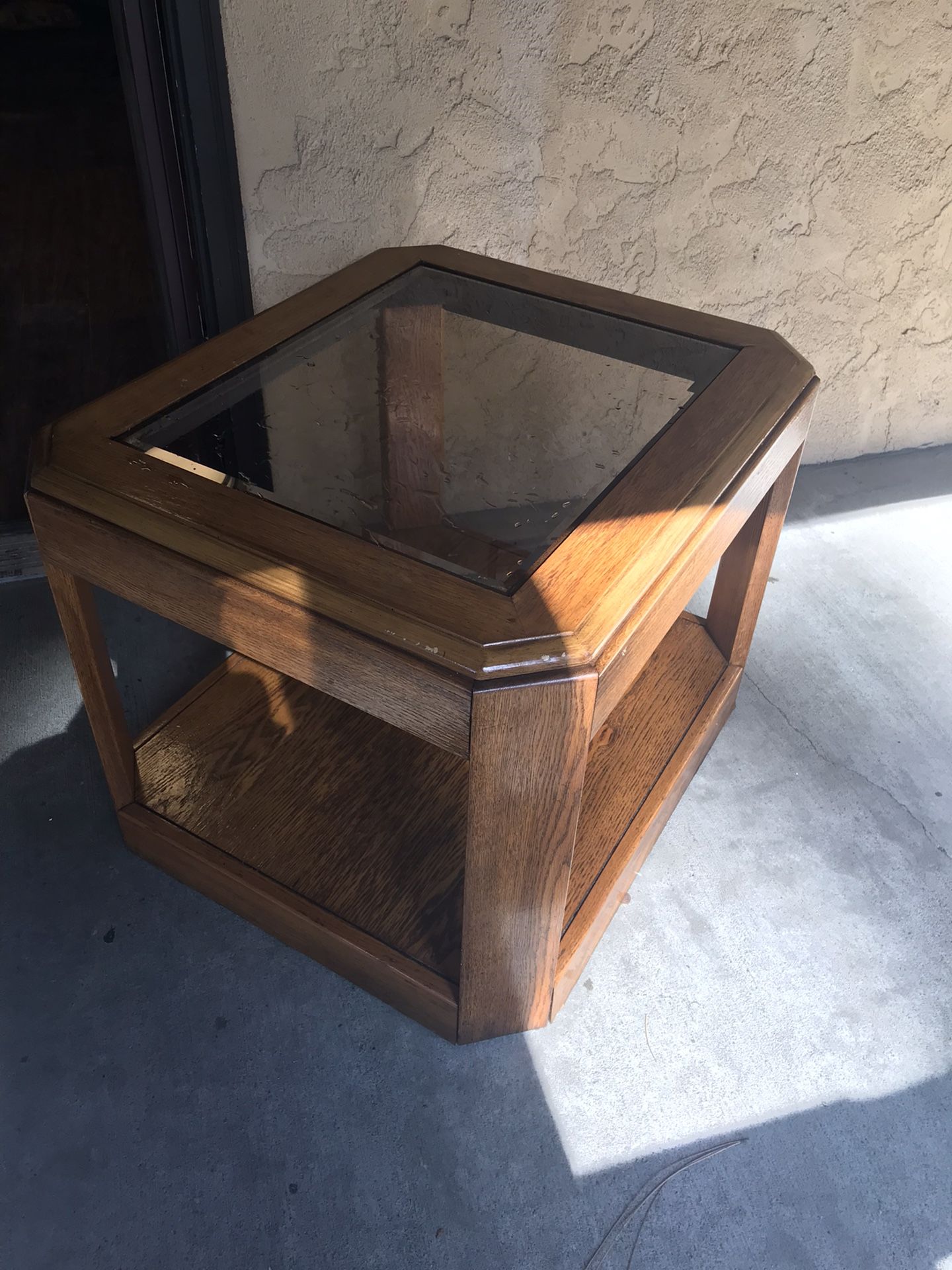 Glass top Table