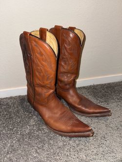 Rudel Vintage Rudel Leather Womens Cowboy Boots Pointed Toe Western Made in Mexico