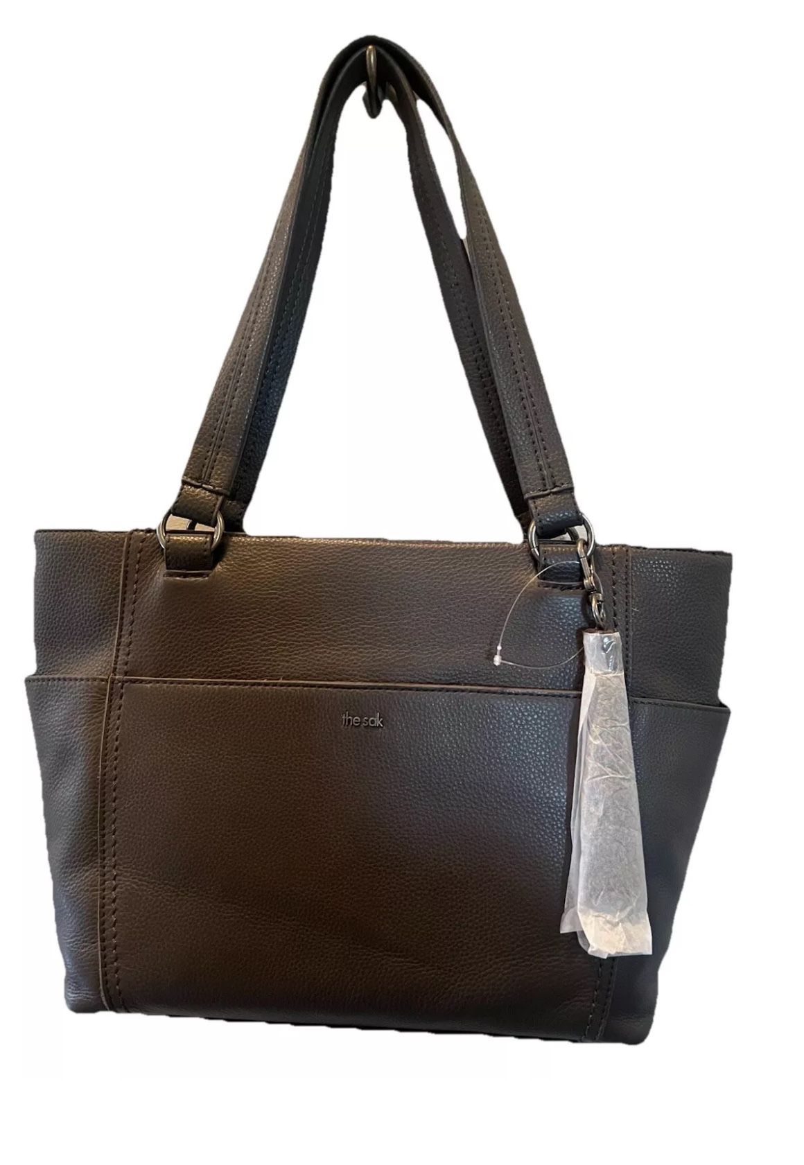 The Sak Large Slate Leather Women's Satchel Bag. New W/Tags. Ashby Style 108746