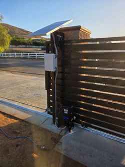 Solar-Powered Sliding Gate Opener System