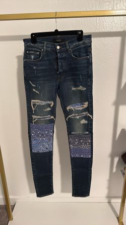 Authentic Amiri Jeans w. Paisley/Bandana Patches