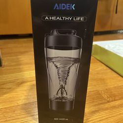 Aidek Electric Protein Shaker Bottle, 22oz Blender Bottle for Protein Mixes, Tritan Body - BPA Free, Type-C Rechargeable Shaker Cup Portable Blender C