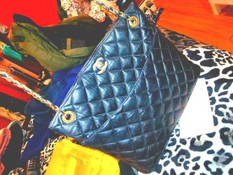 CHANEL QUILTED Black Caviar skin shoulder bag TOTE
