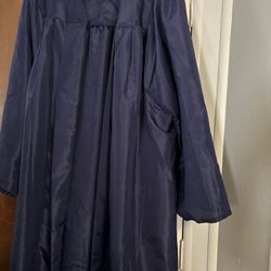 Dark Blue Graduation Gown Large $5