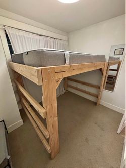 Full Size Custom Wooden Loft Bed