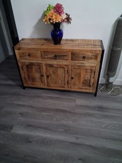 Solid mango wood sideboard