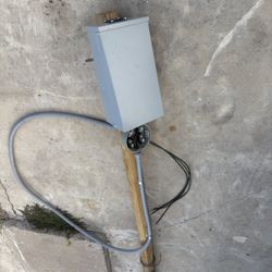 Temporary Electric Power Pole 