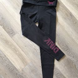 Victoria’s Secret PINK Limited Edition Rhinestone Stud Yoga Exercise Work Out Running Casual Sports Legging Pants