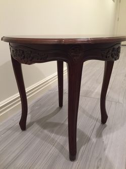 Side brown table