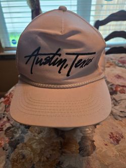 White Austin Texas Snapback Hat