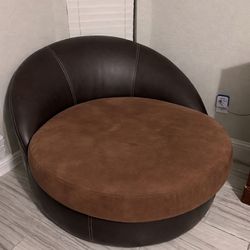 Full set of couches for sale plus spining lounging chair couch (L shape)