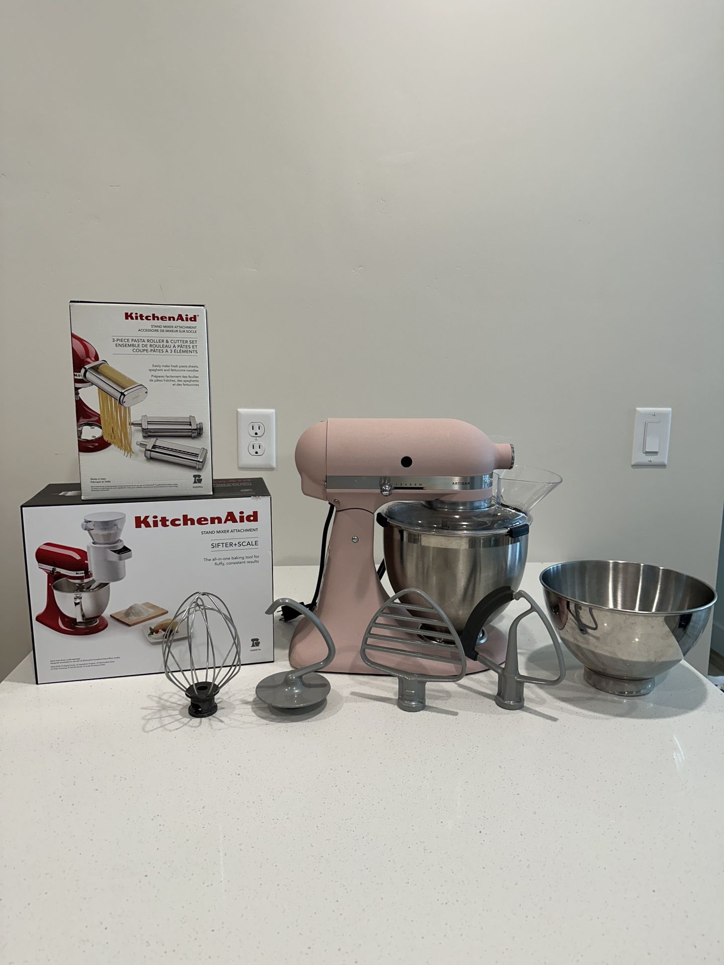 Kitchenaid Artisan Stand Mixer With Attachments