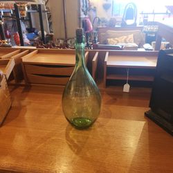 Green Vino Italiano Bottle w Cork/TheShopsInUptown/ #DN-B 