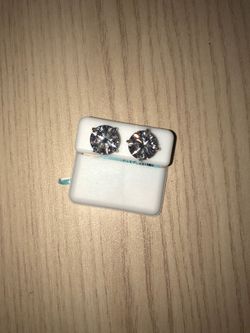 moissanite 11mm earrings