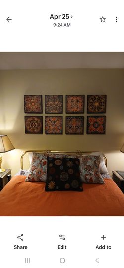 Canvas artwork set of 8.    OBO