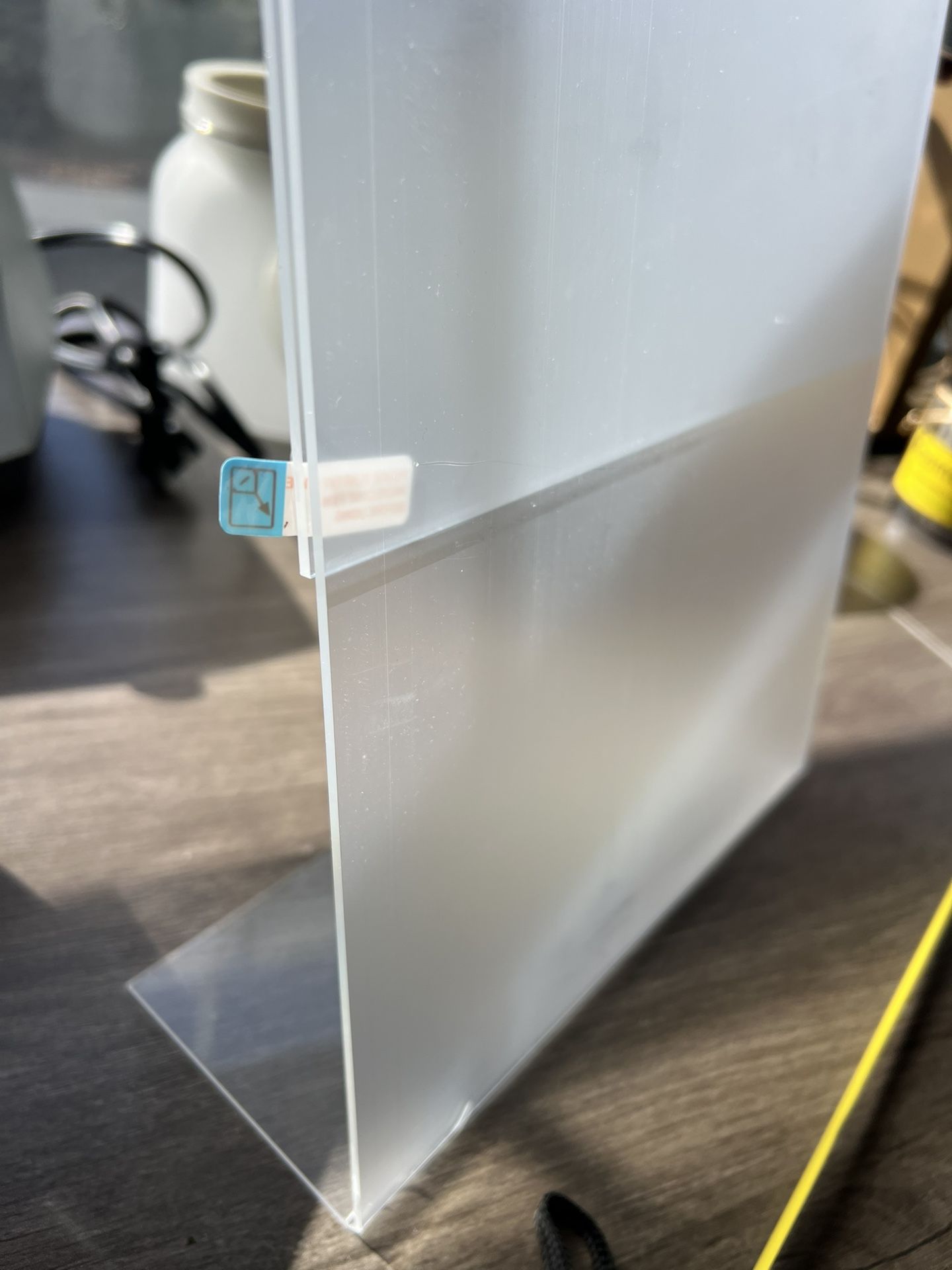 Clear Table top sign holder (8.5 x 11)