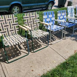 Vintage Folding Lawn Chairs