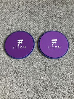 FitOn Exercise Sliders 2 Pack Fitness Discs for Home Gym Workout