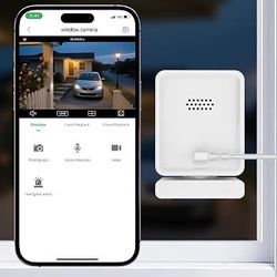 Brand new in box Window Camera, 3MP 2K Indoor Cameras for Home Security with Mounting Sticker,AI Color Night Vision, Person & Motion Detection,Support