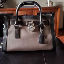 MICHAEL KORS! HAMILTON LARGE LEATHER SATCHEL