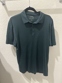 Medium J Crew Blue And Green Polo