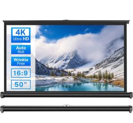 50-Inch 16:9 Retractable Projector Screen