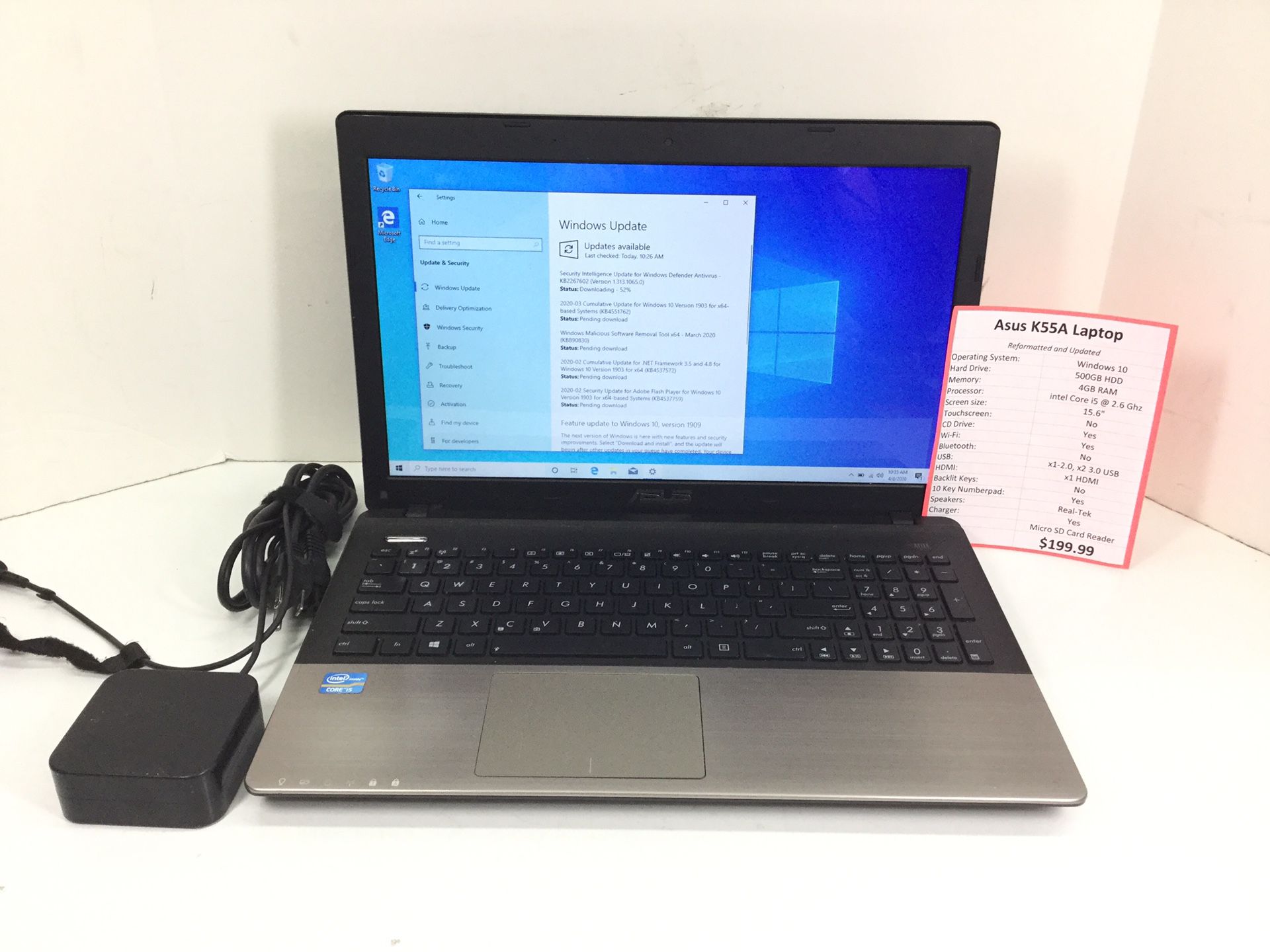 Asus K55A Laptop w/ Charger