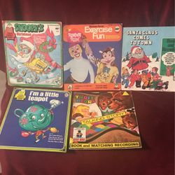 Vintage Children  Peter Pan Record Books 