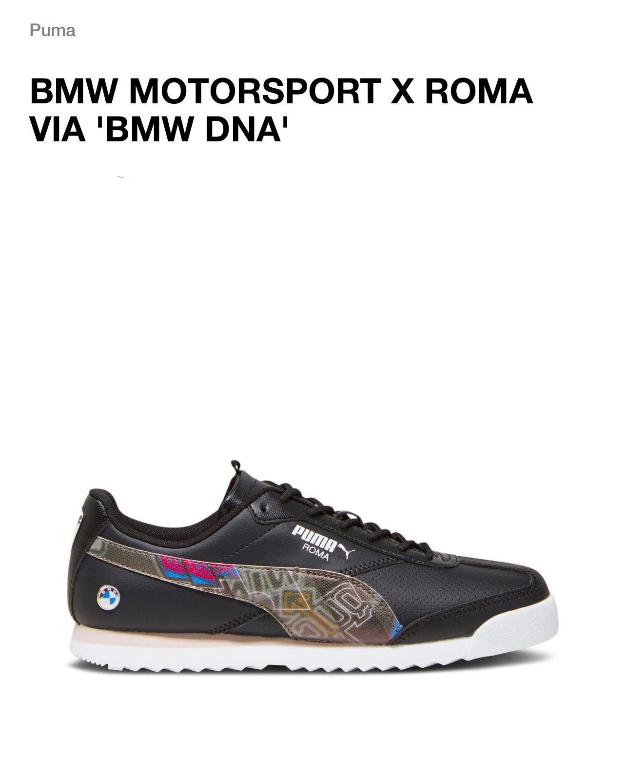 Puma BMW MOTORSPORT X ROMA VIA 'BMW DNA'