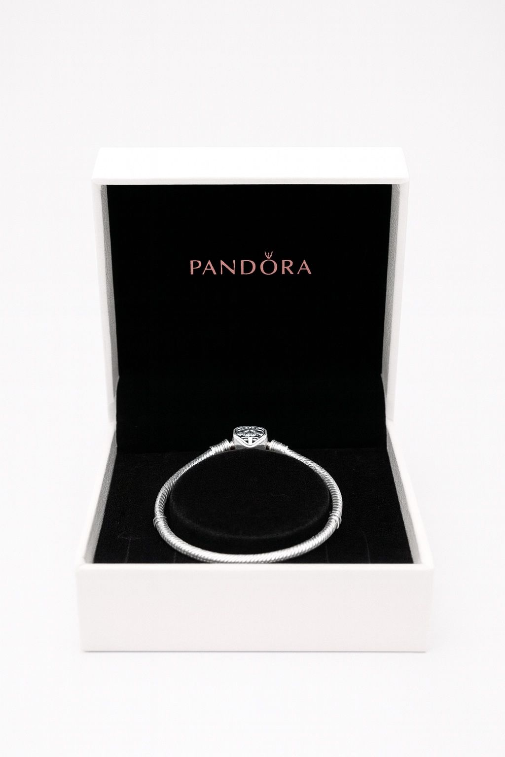 Authentic Pandora Silver Bracelet, Family Tree Heart #598827C01