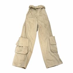 Open yy rolled-waist trousers