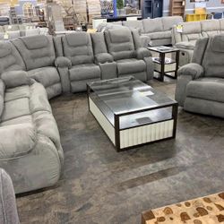 Cobblestone Stone Sectional & Couch, Sofa 