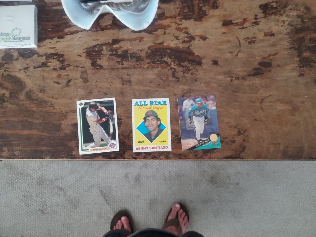 Benito Santiago Baseball Cards Mint Conition