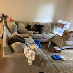 FREE SECTIONAL! You’ll Have To Haul Yourself. Needs To Be Gone Today!!